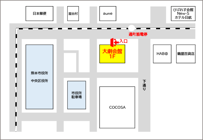 熊本市マイナンバーカードセンターの地図